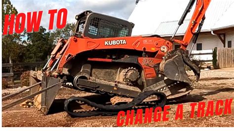 how to change a track on a case skid steer|skid steering track replacement.